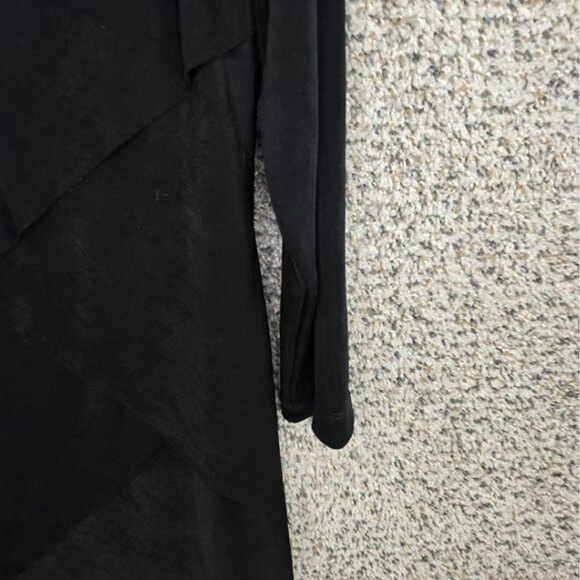 Chicos Travelers Top Womens 1 US Medium Black Slinky V Neck Tunic Stretch Ladies - Picture 4 of 4